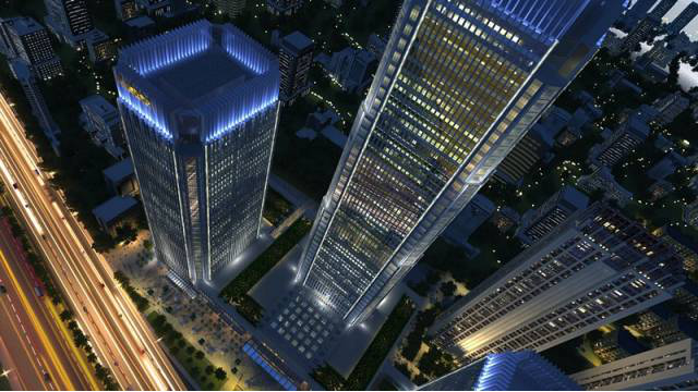 天津鸿运国际办公室室内设计